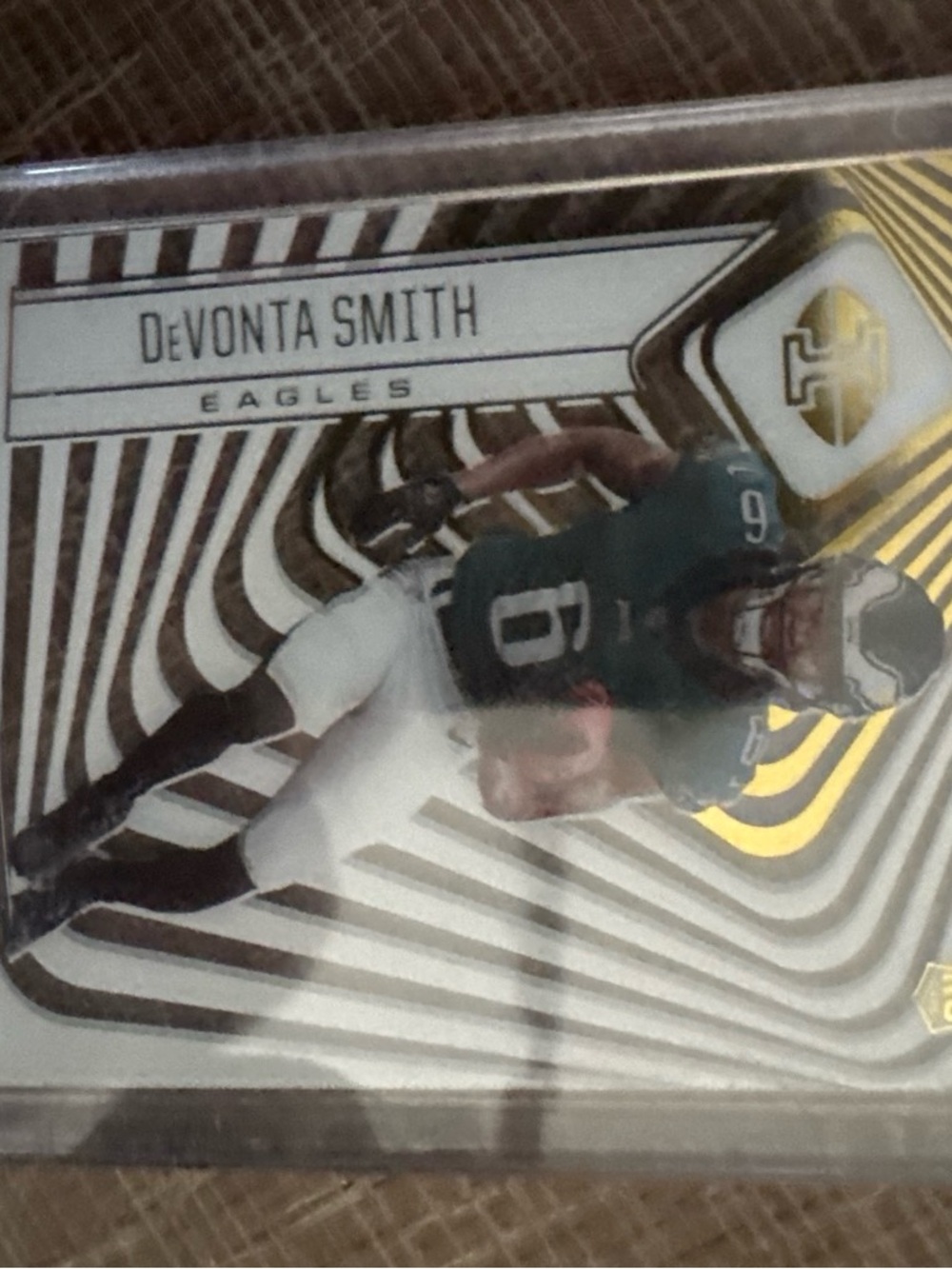 NFL DeVonta Smith Trading Card - Green, White, Gold